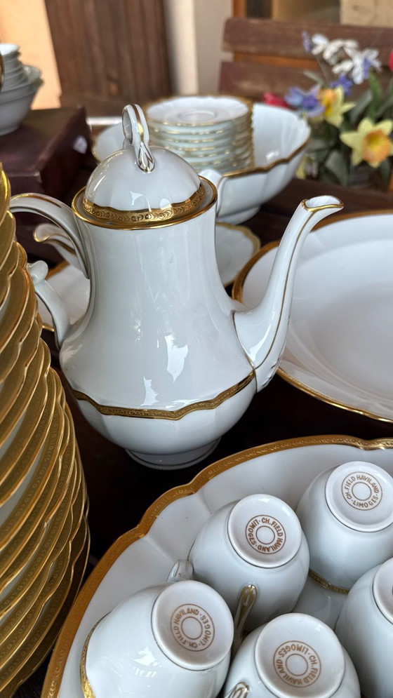 Grand Service De Table Et Café cap. Campo Haviland Limoges D'Or – Ch. Field Haviland, Stoviglie, Porcelain (photo 6 of 11)