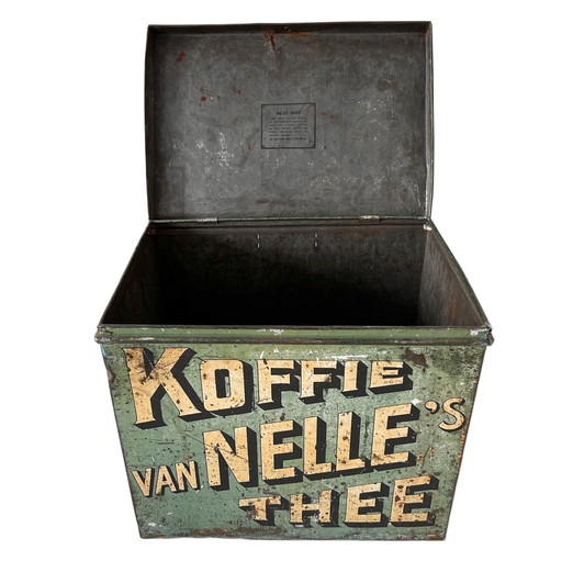 Vintage XL winkel blik Van Nelle 1940's