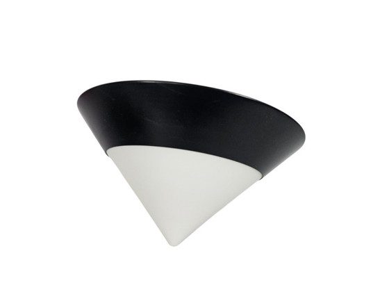 Image 1 of Memphis Milano style - 'Cone' - ceiling light - glass - metal - 80s