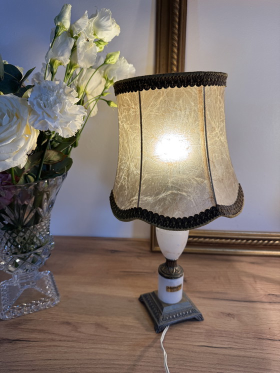 Image 1 of Pair of alabaster lamps