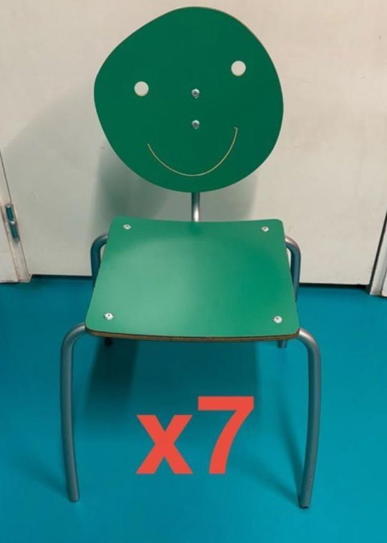 Véritables Chaises Enfant Agatha Ruiz De La Prada, Modèle Design Original – Chaises & fauteuils, Metal, Wood (photo 3 of 11)