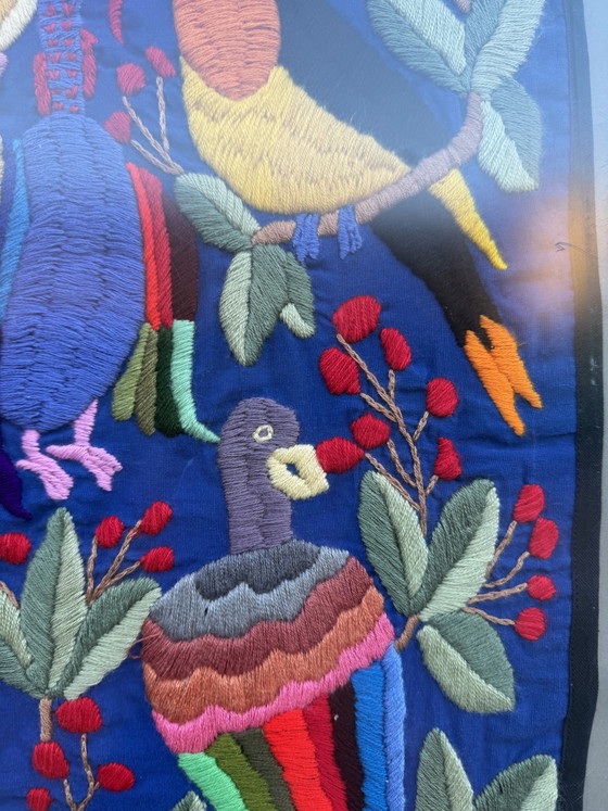 Vintage Mexicaans Tenango Wandtapijt – Wanddecoratie, Wool (photo 5 of 9)