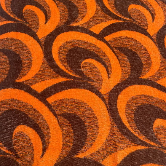 Aabe Vintage Wollen Deken Jaren 70 Oranje En Bruine – Decoratieve objecten, Wool (photo 8 of 11)