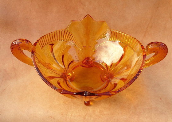 Image 1 of Coupe art déco, original art nouveau, coupe en verre, coupe à fruits