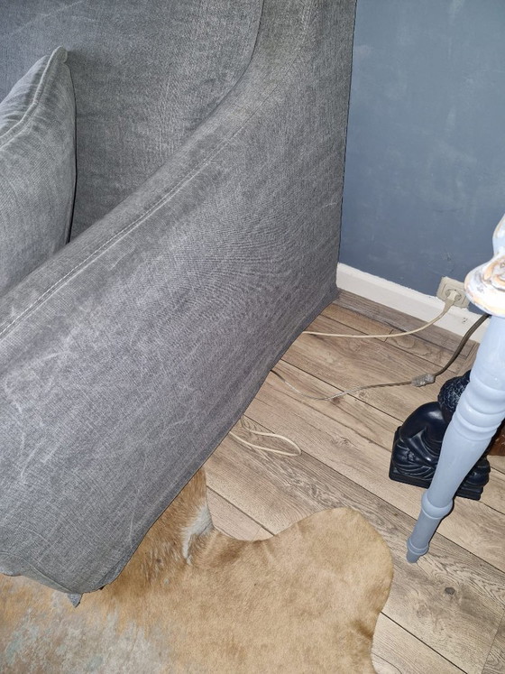 Set di divani tessili grigi a due e tre posti, Sofà, Tessile, Grigio, Modern (foto 6 di 15)