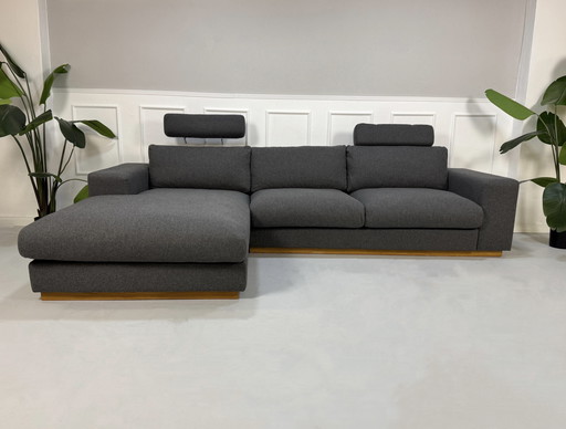 Bolia Sepia Sofa Designer stoffen grijze bank 3-zits hoekbank