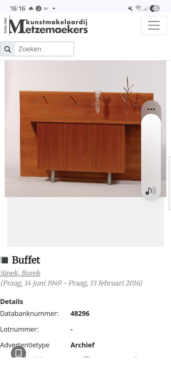 Image 1 of Design wall unit - Bořek Šípek 