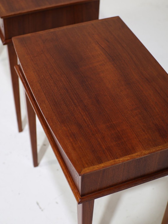 Image 1 of Set di comodini vintage danesi in teak degli anni '60