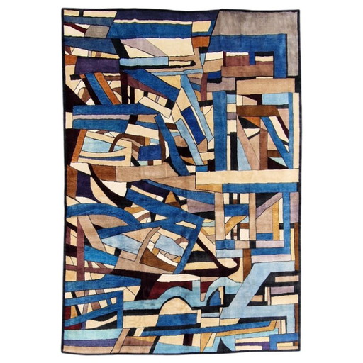 Tamara de Lempicka Composition Abstract Handgeknoopt Tapijt | Hedendaags | 215 × 275 cm (85 × 108 inch) (photo 2 of 12)