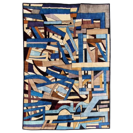 Tamara de Lempicka Composition Abstract Handgeknoopt Tapijt | Hedendaags | 215 × 275 cm (85 × 108 inch) (photo 2 of 12)