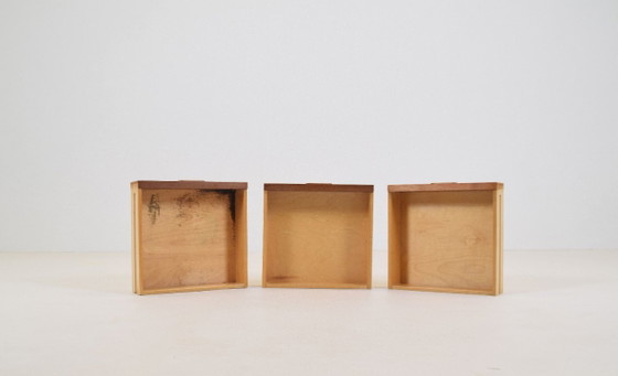 Image 1 of Mobili danesi in teak con fioriera, disegnati da Arne Wahl Iversen nel 1961.