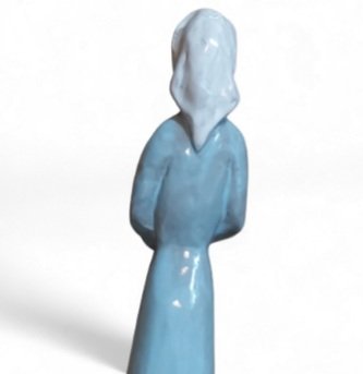 Image 1 of Paul Sersté (1910 - 2000) artista belga Donna con bambino ceramica smaltata