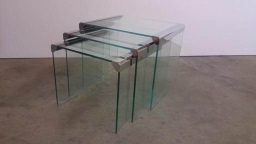 Bijzettafels vintage design Gallotti & Radice, Italië jaren 70