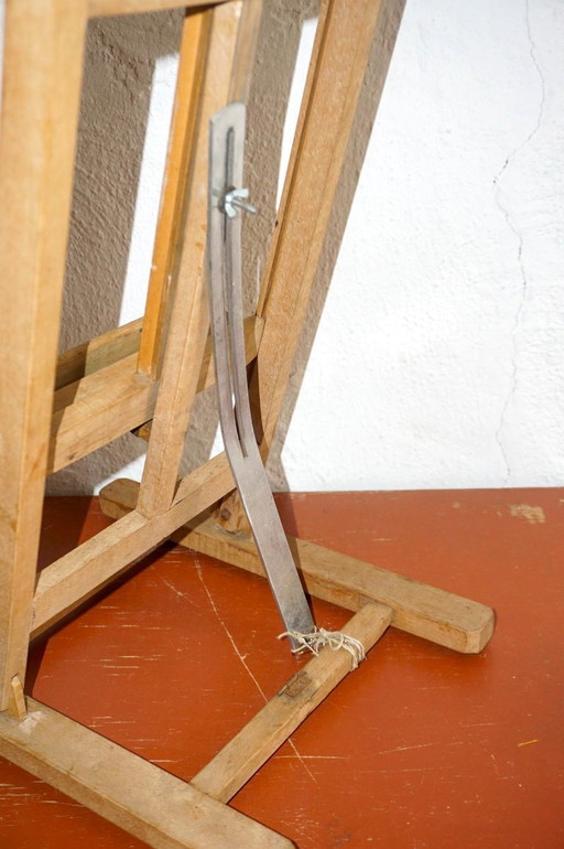 vintage tabletop wooden easel * rustic artist display * brocante decor 