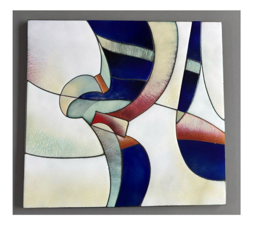 Obra de arte titulada «Strawinsky», cerámica sobre esmalte, Jan de Valk, 1991.