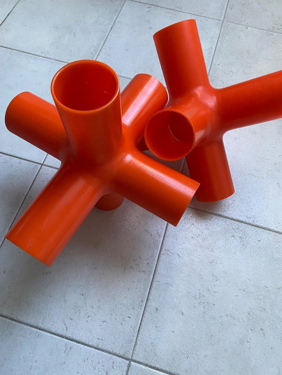 Image 1 of 2x Pantallas de lámpara Crosslight Naranja Van Dark