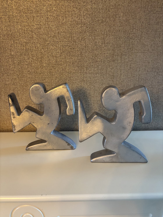 Image 1 of Sujetalibros de diseño "La Linea" Osvaldo Cavandoli