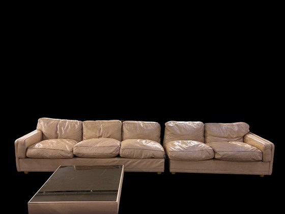 DIVANO MODULARE POLTRONA FRAU SOCRATES IN PELLE BEIGE – Divani modulari (photo 8 of 14)