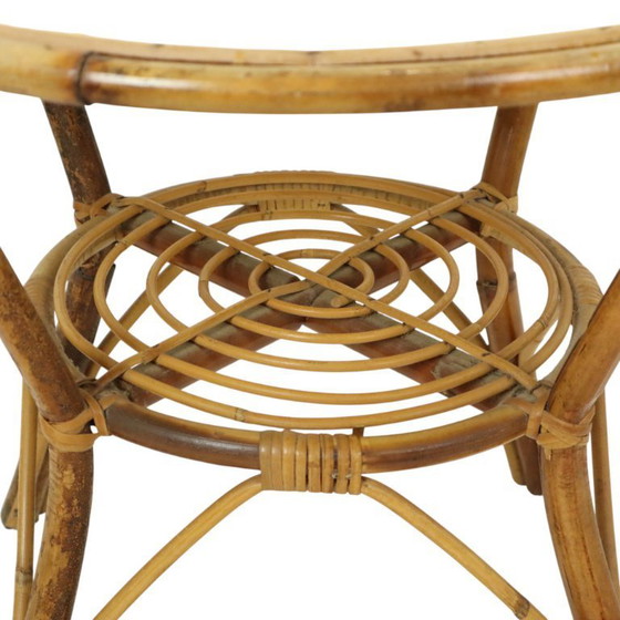 Image 1 of Set vintage di sedie in rattan Poltrone Boho