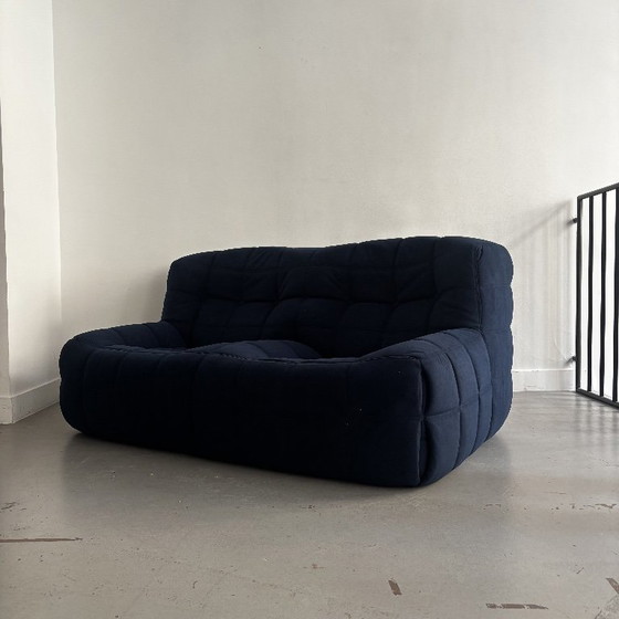 Sofá de dos plazas "Kashima" de Michel Ducaroy para Ligne Roset, 1976 – Sofás de 2 plazas, Velvet (photo 2 of 10)
