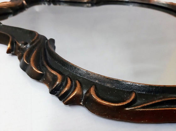 Image 1 of Specchio da parete russo decorato d'epoca: eleganza regale in bronzo e oro