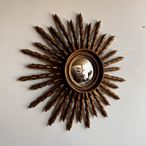 Espejo XL Sunburst de mediados de siglo