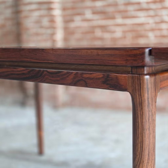 Johannes Andersen, Christian Linneberg, vintage Deense tafel, Andersen (Johannes), Eettafels, Hout, Bruin (foto 20 van 22)