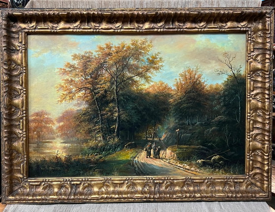 Autumn landscape. – Paintings & Drawings, Canvas (photo 7 of 8)