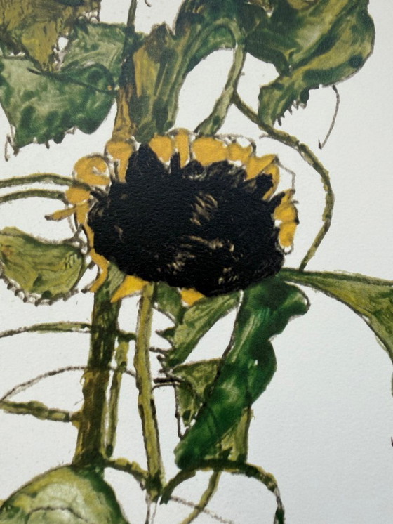 Image 1 of Egon Schiele (1890-1918), Zonnebloemen, 1917, Gedrukt in Italië