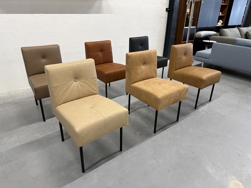 6 Gelderland 7714 Esszimmerstühle Leder
