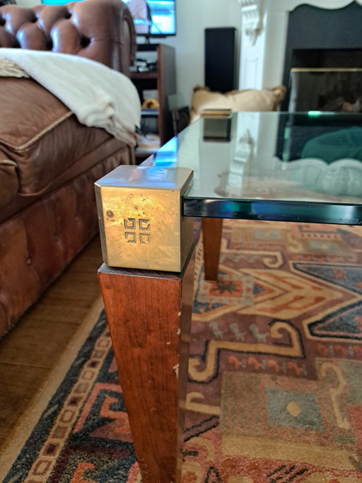 Table en verre design de Peter Ghyczy 60x60x42
