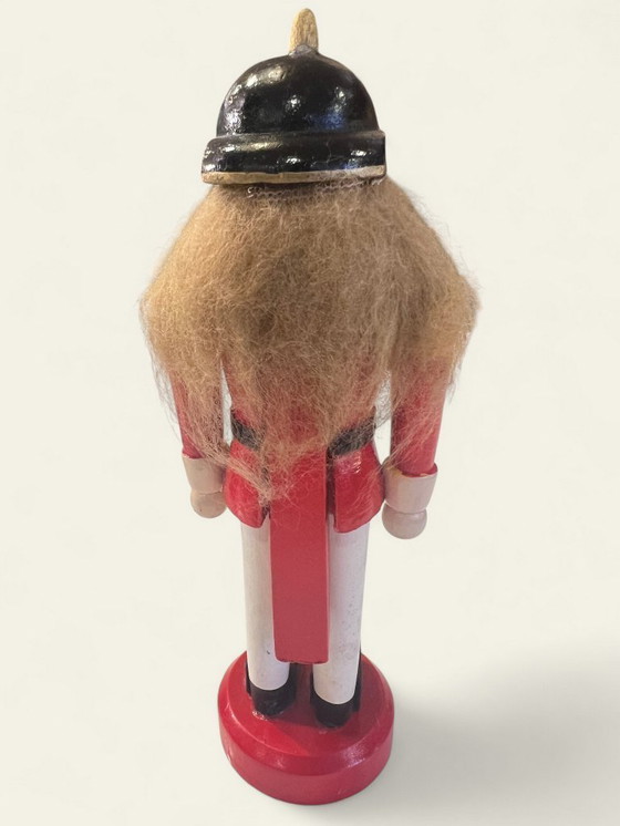 Image 1 of Vintage Nutcracker Officer with Pickelhaube – Mid-Century Wooden Figurine