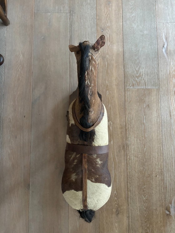 Antiek speelgoedpaard op wielen (Engeland, ca. 1880) – Decoratieve objecten, Wood (photo 4 of 10)