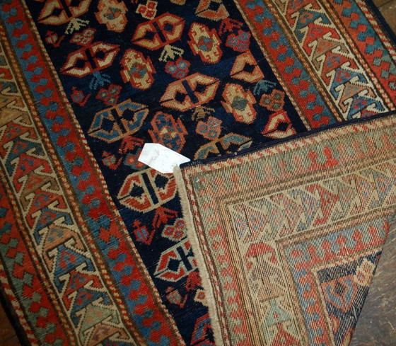 Image 1 of Alfombra armenia antigua Gandzak hecha a mano, 106 cm x 222 cm (3,5' x 7,3'), década de 1880 - 1B519