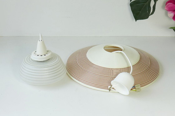 Image 1 of Vintage hanging lamp space age lamp UFO vintage 50s 60s 70s Rotaflex lamp
