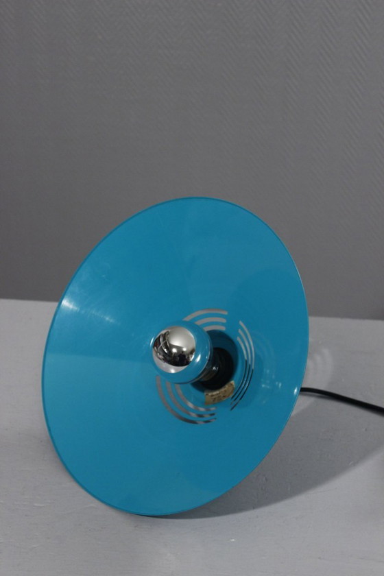 Image 1 of Postmoderne Memphis-Pendelleuchte aus Metall und Kunststoff, brillantes Design, 1980er Jahre