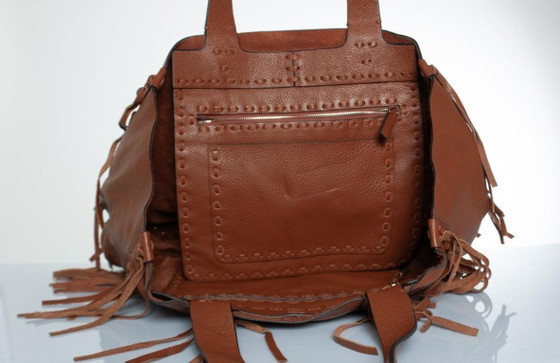 Image 1 of Valentino Garavani, C-Rockee Ledertasche mit Fransen