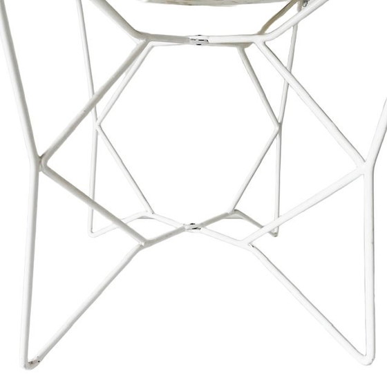 Image 1 of Tavolino da caffè vintage Zuiver con struttura in metallo bianco, anni 2010