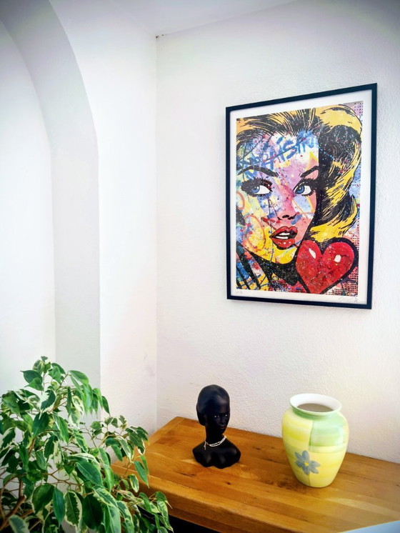 Image 1 of GONGAS - Upraising - Lithographie d'artiste encadrée