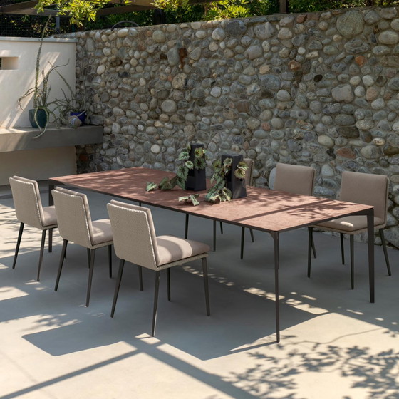 Image 1 of Talenti Leaf garden table - 200x100 extendable with Leaf garden chair (set of 6)