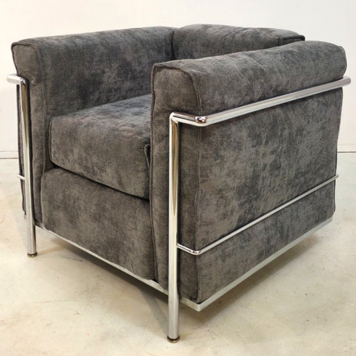 LC2 Cassina Le Corbusier early model 60s/70s marked