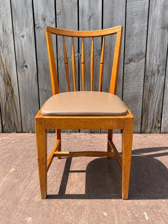 Vintage wooden dining chairs 1 of 26, Brown, Mid Century Modern (photo 11 of 11)