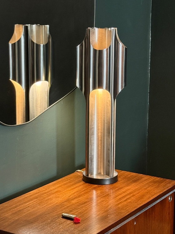 Image 1 of 'Orgue' Table Lamp in brass from Maison Charles, 1965