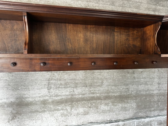 Image 1 of Solid wood library bed - French work from the 1950s