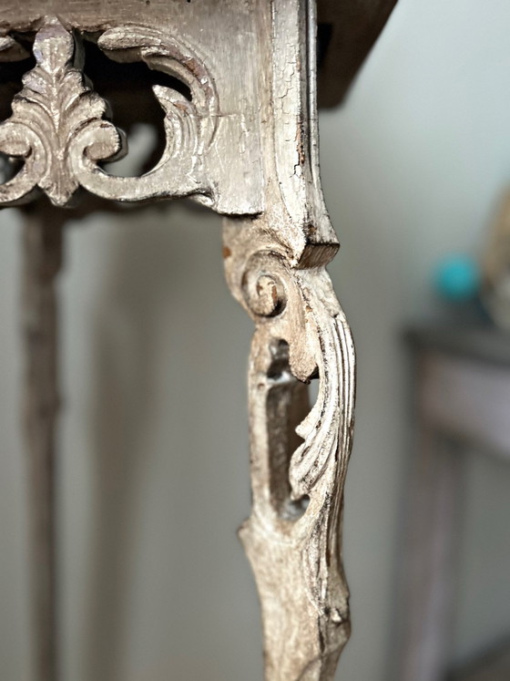 Sellette antica patinata – Stile Art déco – Fascino e autenticità – Console, Legno (photo 7 of 12)