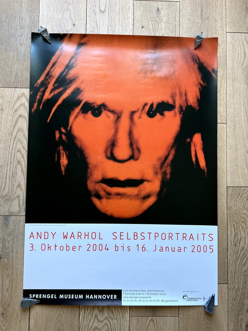 Póster de la exposición de Andy Warhol, arte pop, Basquiat, Haring, MoMA