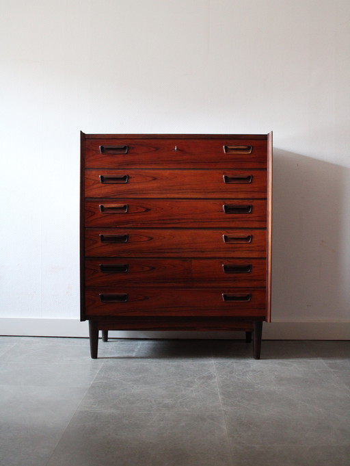 Vintage Deense ladekast in palissander door Gunnar Nielsen Tibergaard