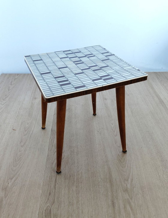 Image 1 of Opal sixties mosaic side table