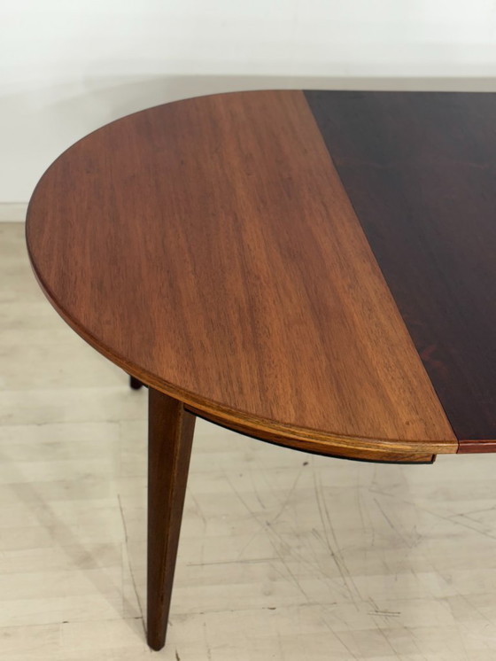 Image 1 of Exclusive vintage rosewood dining table by Omann Junior (model 55) – Extendable