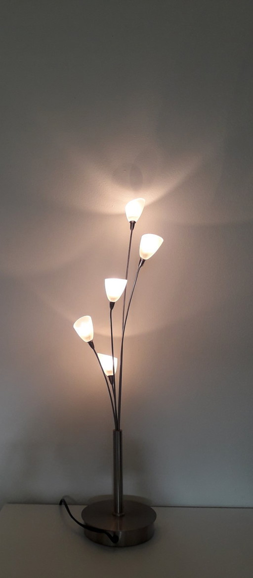 Jan des Bouvrie silver-colored table lamp